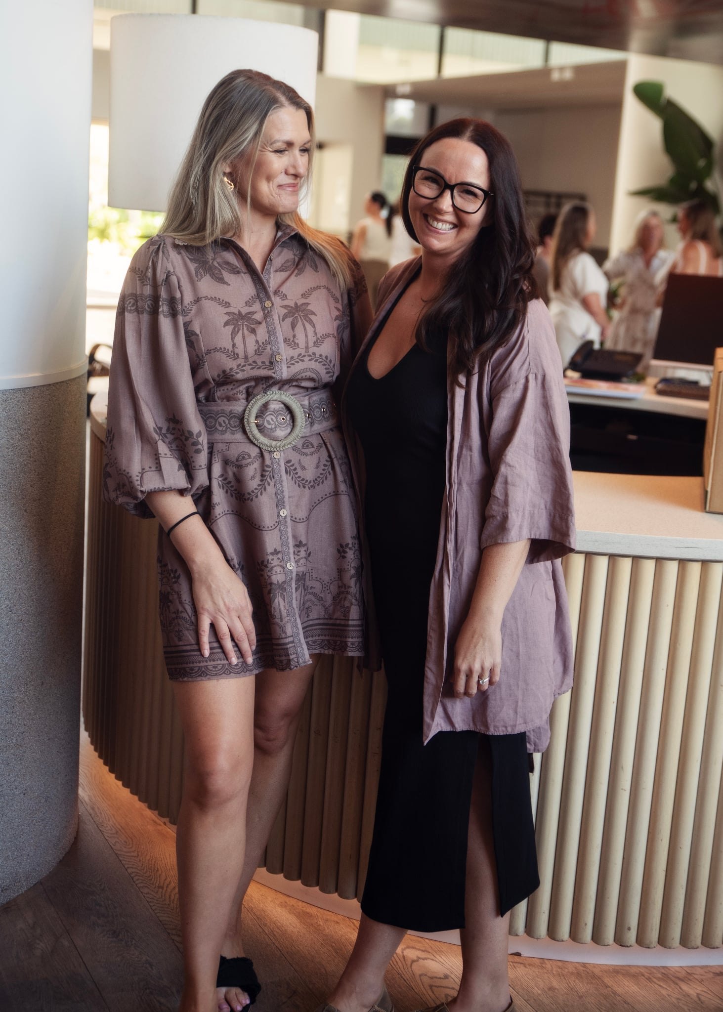 Carla with Christie at a wellness convention